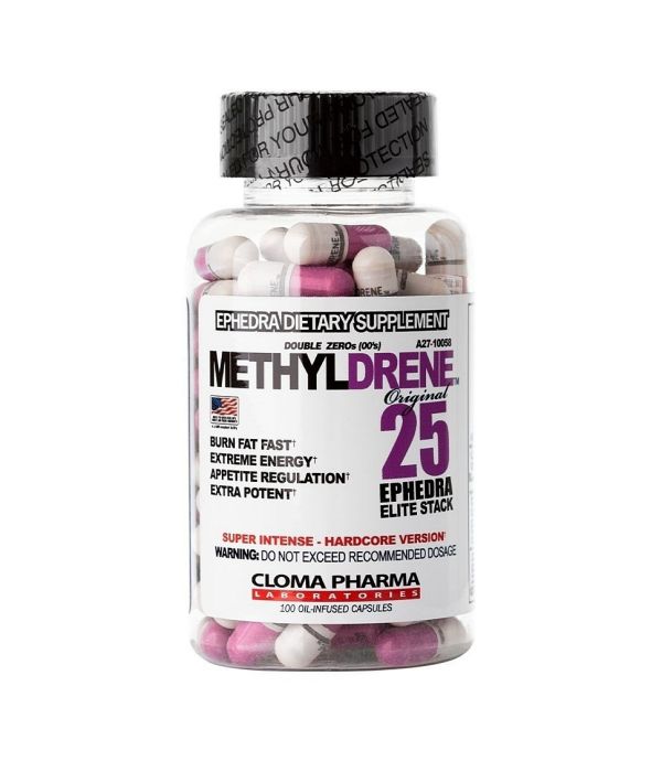 Cloma Pharma METHYLDRENE 25 Ephedra Elite Stack, 100 капсул