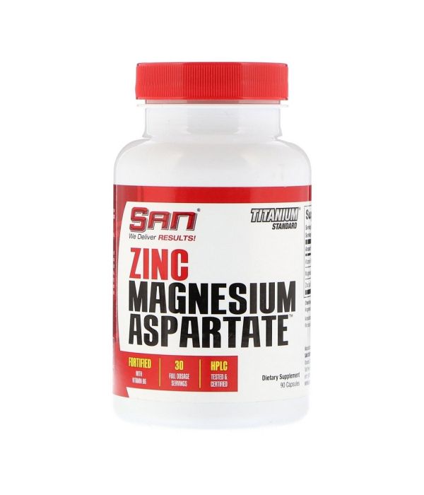 SAN ZMA — Zinc Magnesium Aspartate 90 капсул (30 порций)