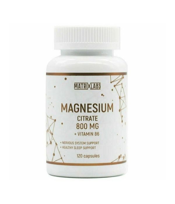 Matrix Labs Magnesium Citrat + Vitamin B6 120 капсул (30 порций)