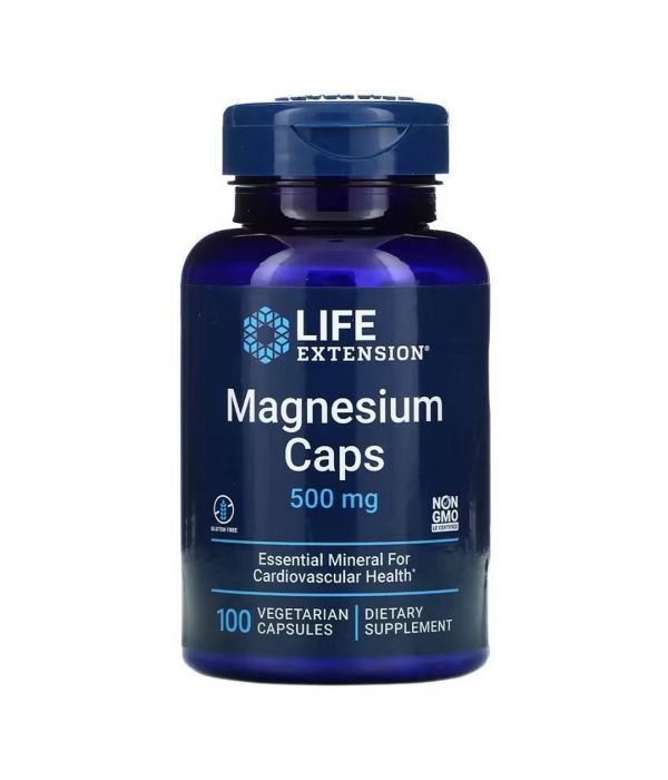 Life Extension Magnesium Caps 500 мг, 100 капсул (100 порций)