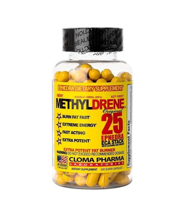 Cloma Pharma METHYLDRENE 25 Ephedra Eca Stack, 100 капсул