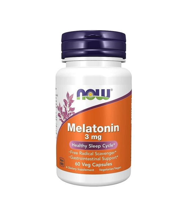 NOW Melatonin 3 мг, 60 капсул