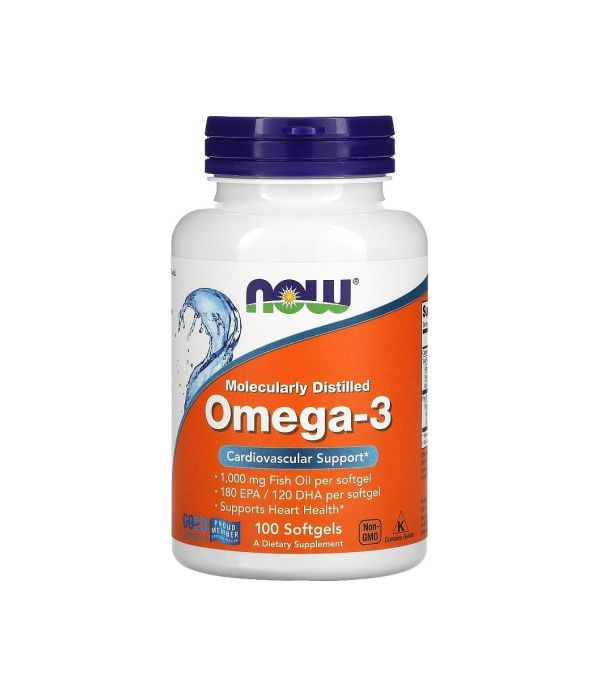 NOW Omega-3 1000, 100 капсул