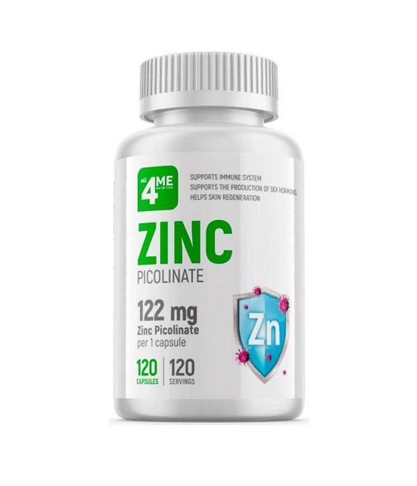 4Me Nutrition Zinc Picolinate 25 мг, 120 капсул