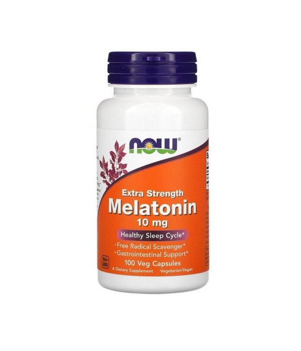 NOW Melatonin 10 мг, 100 капсул