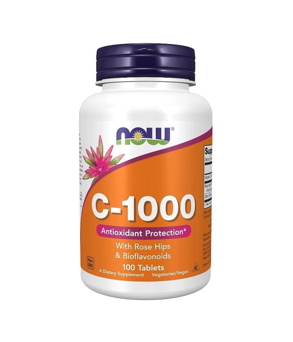 NOW Vitamin C-1000 with Rose Hips, 100 таблеток