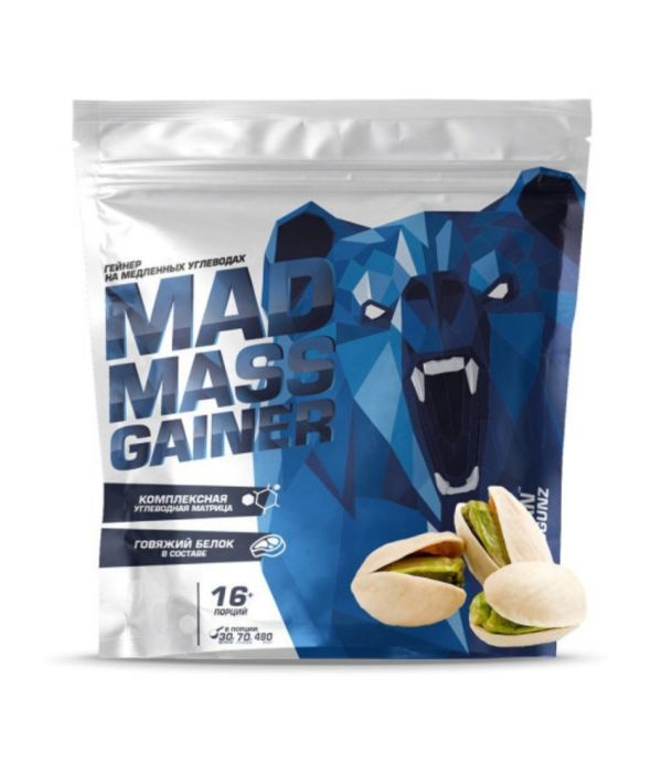 Siberian Nutrogunz Mad Mass Gainer 2000 г (16 порций)